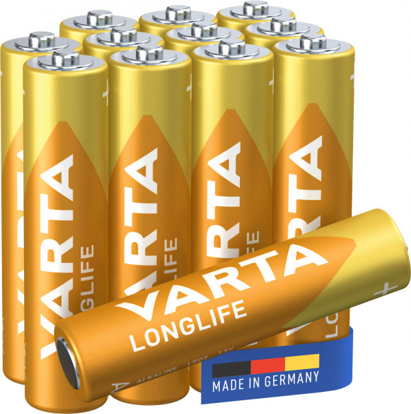 VARTA Longlife, Batterie, AAA, Micro, 1,5V, 12Stk