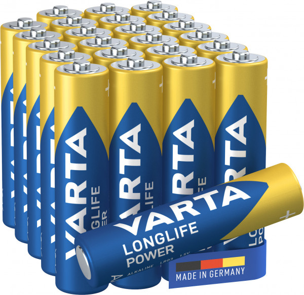 VARTA Longlife Power, Batterie, AAA, Micro, 1,5V, 24Stk