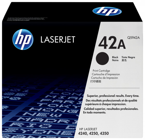 HP 42A Schwarz Original LaserJet Tonerkartusche