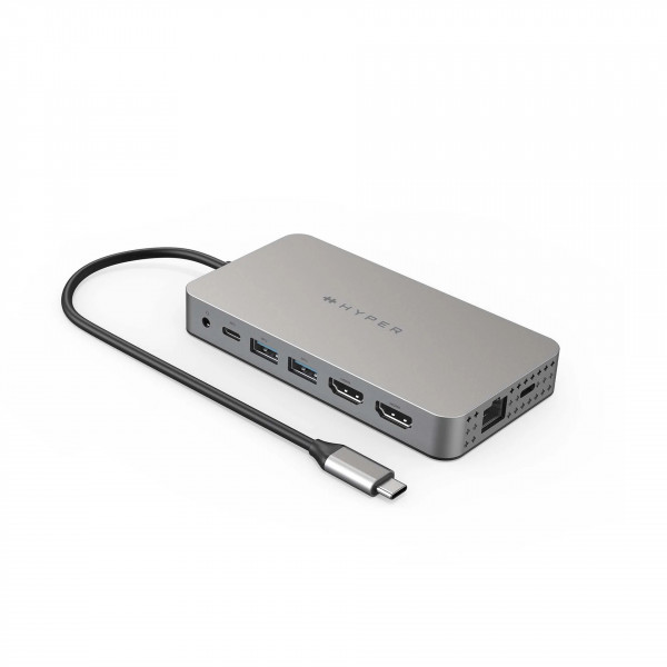 Hyper HyperDrive Duel HDMI 10-in1 Travel Dock for M1 MacBook