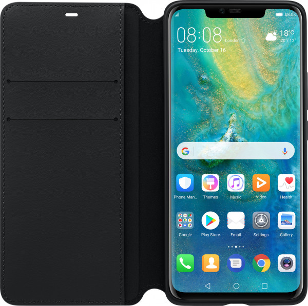 Huawei Mate 20 Pro - Wallet Cover, Black