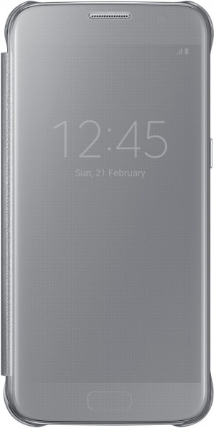 Samsung Clear View Cover EF-ZG930 für Galaxy S7, Silber