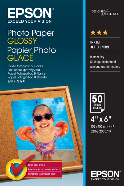 Epson Fotopapier glänzend C13S042547 (10x15cm-50 Blatt)