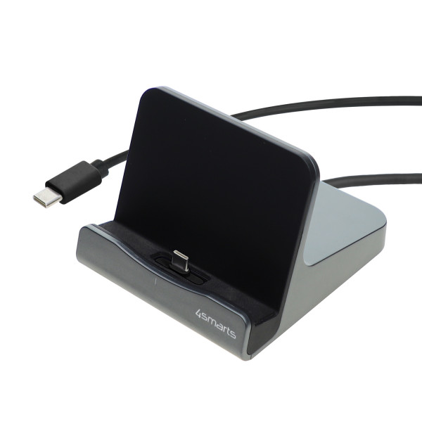 4smarts Ladestation VoltDock Tablet USB-C 60W gunmetal