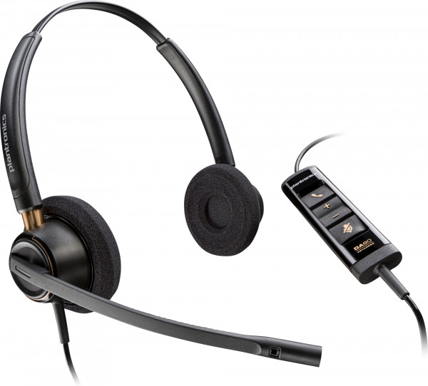 Poly Headset EncorePro 525-M binaural USB-A & USB-C Teams