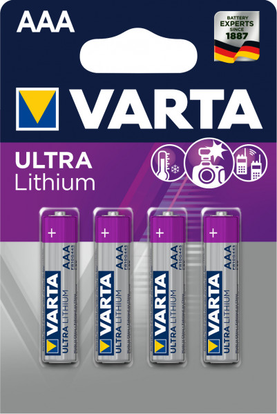 VARTA ULTRA LITHIUM AAA Blister 4