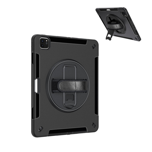 4smarts Rugged Case Grip für iPad Pro 12.9 (6.Gen), schwarz