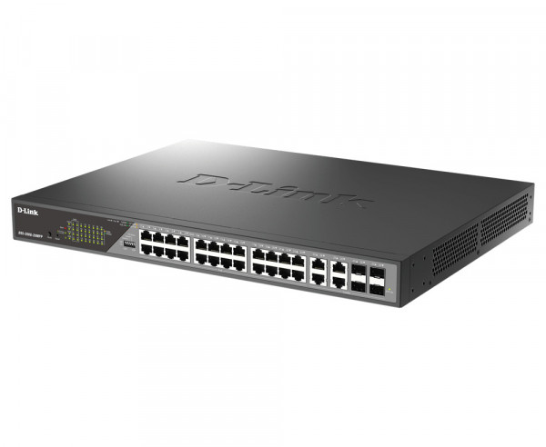 D-Link DSS-200G-28MPP/E 28-Port Desktop Gigabit PoE Switch