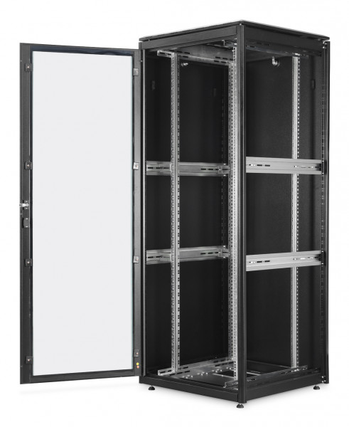 DIGITUS 42HE Netzwerkschrank Unique Light 2053x800x800mm schw.