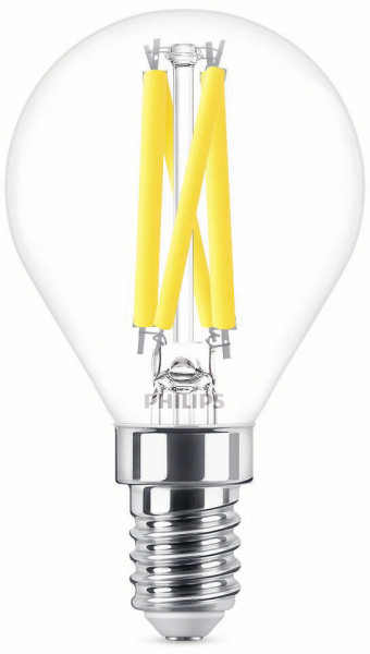 Philips LED classic WarmGlow Tropfenlampe 40W E14 Klar dimmbar