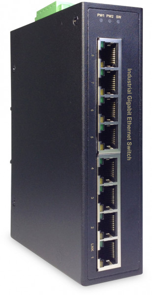 DIGITUS DN-651108 Industrieller 8-Port Gigabit Switch