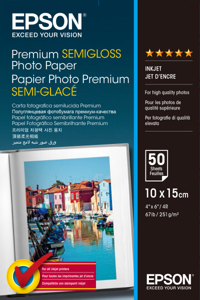 Epson Fotopapier 10x15cm 50Blatt weiss 251gr seidenmatt