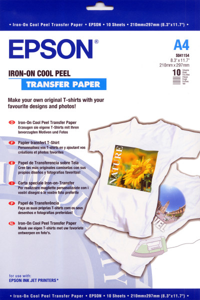 Epson Folie C13S041154 IRON-ON T-SHIRT (A4- 10 Blatt)