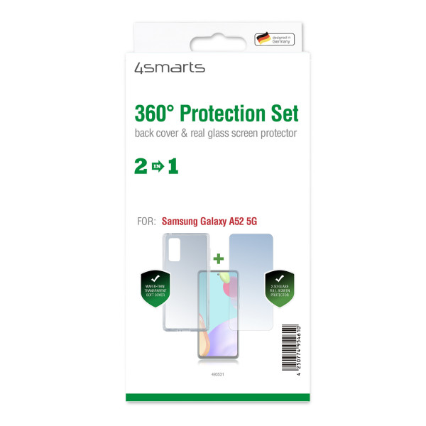 4smarts 360° Protection Set für Samsung Galaxy A52 5G trans