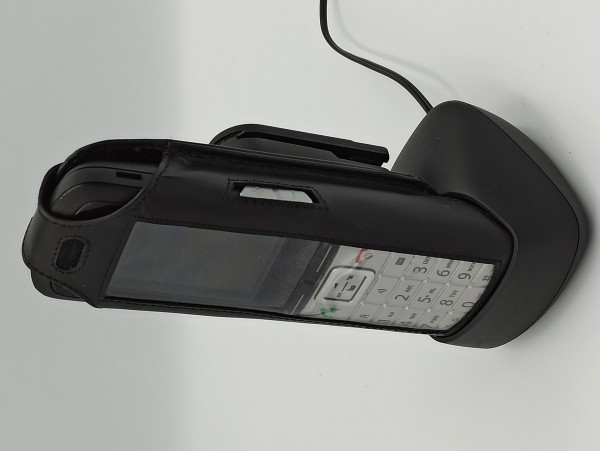 Ledertasche für Gigaset R700H Pro (PVC-Drehgürtelclip)