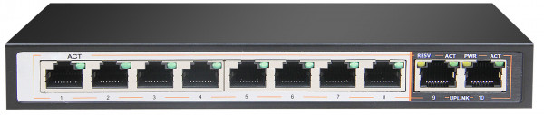 LUPUS - 10 Kanal Gigabit PoE Switch