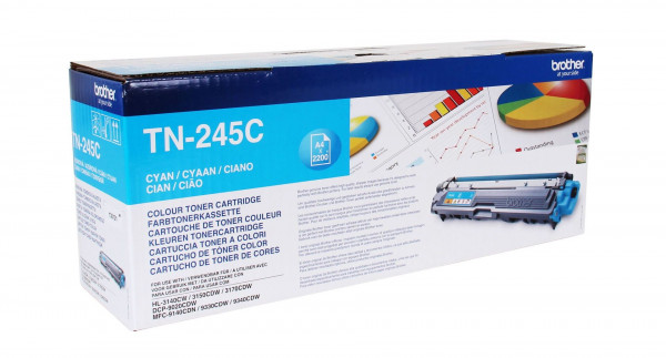 Brother Toner TN-245C Cyan (ca. 2200 Seiten)