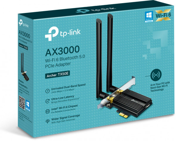 TP-Link Archer TX50E AX3000 Wi-Fi 6 BT 5.0 PCI Express Adapter