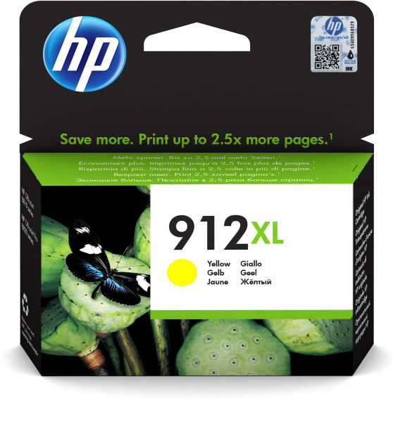 HP Tintenpatrone Nr. 912XL 3YL83AE Gelb (ca. 825 Seiten)