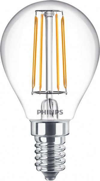 Philips LED classic Lampe 40W E14 Tropf kaltw 470lm klar 1er P