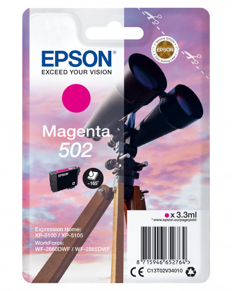 Epson Tintenpatrone 502 Magenta (3,3ml)