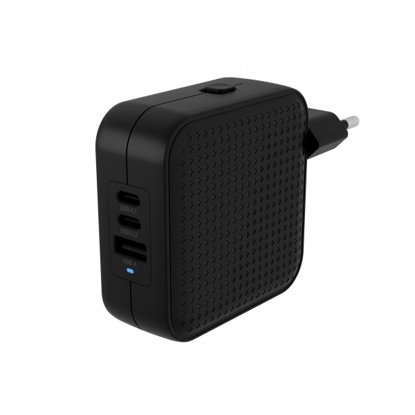 Hyper HyperJuice 70W USB-C GaN Travel Charger (3C+1A) - Black