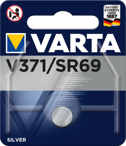 VARTA Knopfzellenbatterie Electronics V371 (SR69) Silber