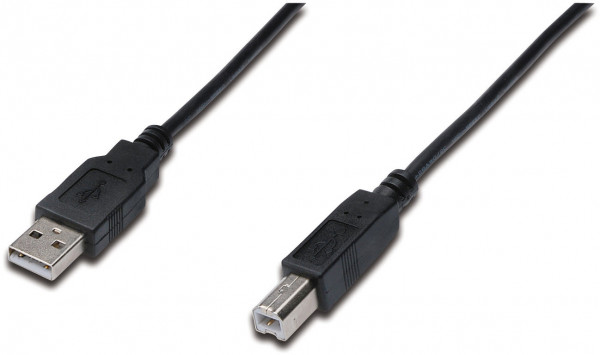 ASSMANN USB 2.0 Kabel Typ A-B 3.0m USB 2.0 konform sw.