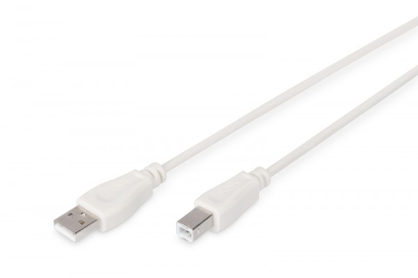 DIGITUS USB Anschlusskabel, Typ A - B St/St 3.0m, be