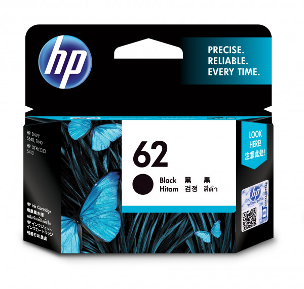 HP 62 Schwarz Original Druckerpatrone
