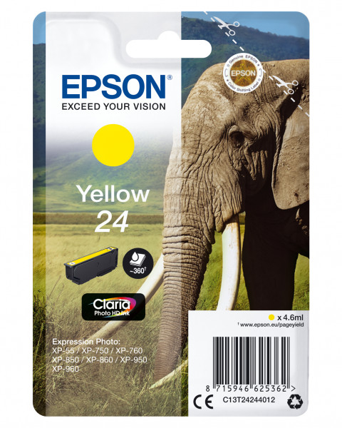 Epson Tintenpatrone 24 Gelb (4,6ml)