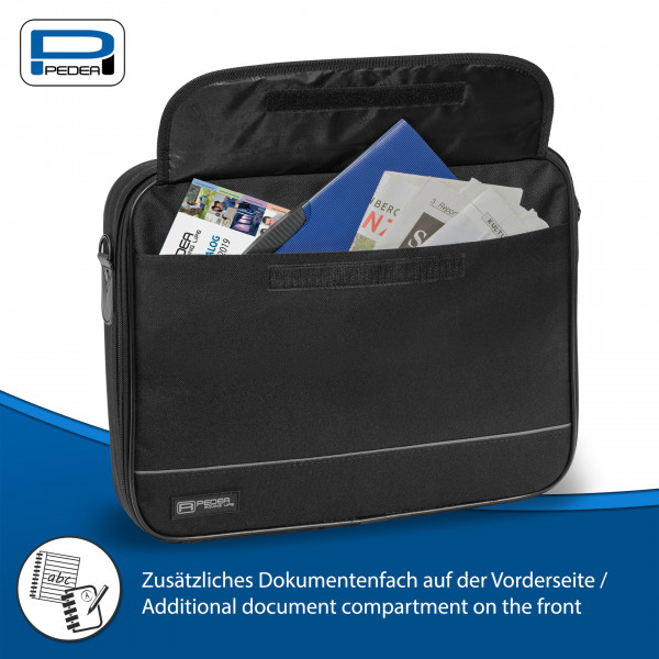 PEDEA Notebooktasche "FAIR" 43,9cm (17,3"), schwarz