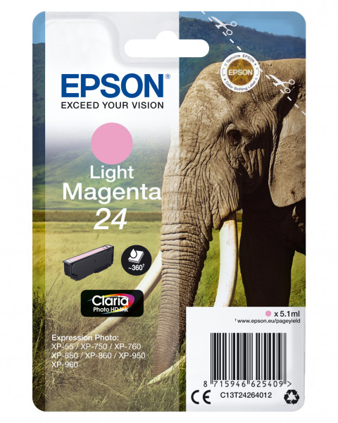 Epson Tintenpatrone 24 Magenta (5,1ml)