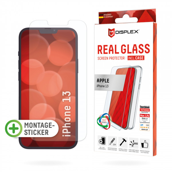 DISPLEX Real Glass + Case Set iPhone 13