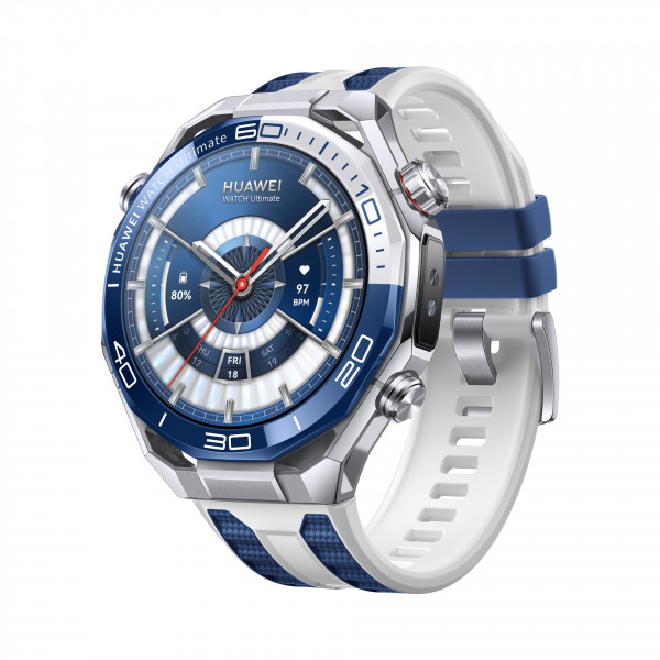 HUAWEI WATCH Ultimate 2 (March-B29),Blue and White Fluoroelast
