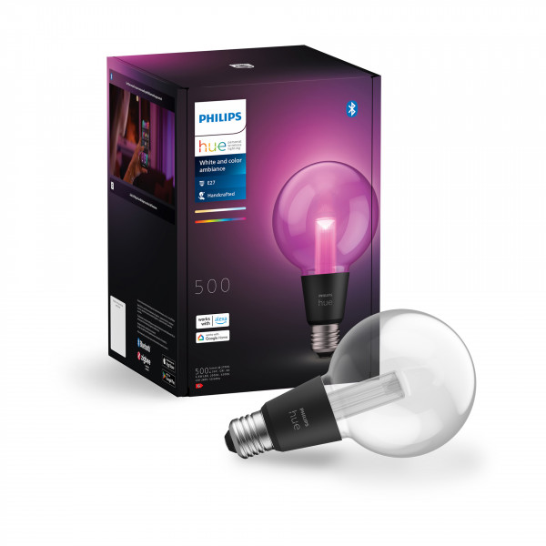 Philips Hue White & Col. Amb. Lightguide Globe 95 E27