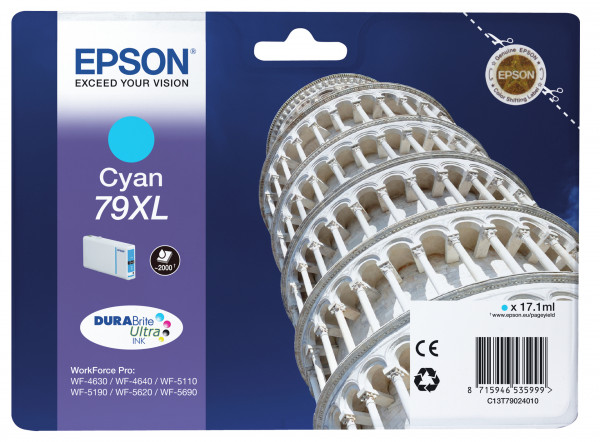 Epson Tintenpatrone 79XL T7902 Cyan (17,1ml)