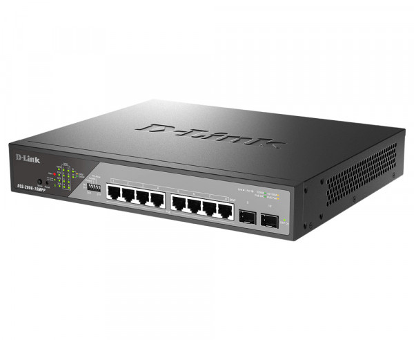 D-Link DSS-200G-10MPP/E 10-Port Desktop Gigabit PoE Switch