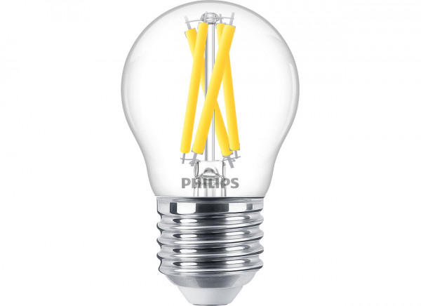 Philips LED classic WarmGlow Lampe Tropf 40W E27 Klar 1erP