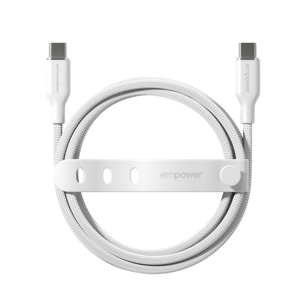 empower Racing 60W USB-C to USB-C Cable USB/2.0/1.2M White