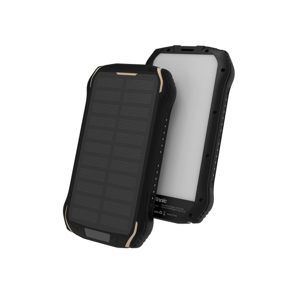 Vinnic SACA PEAK Solar Powerbank 20.000mAh IP65 1xC 2xA, black