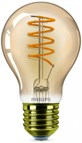 Philips LED Lampe Vintage Standard 25W E27 dimmbar Gold 1er P