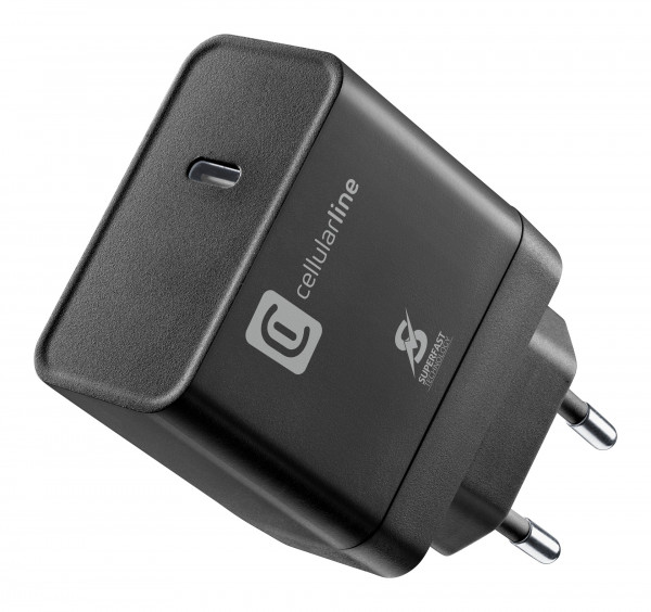 Cellularline USB Typ-C Super Fast Travel Charger 45W Black