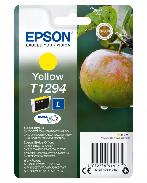 Epson Tintenpatrone T129 Gelb (7ml)