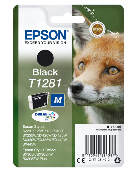 Epson Tintenpatrone T128 Schwarz (5,9ml)