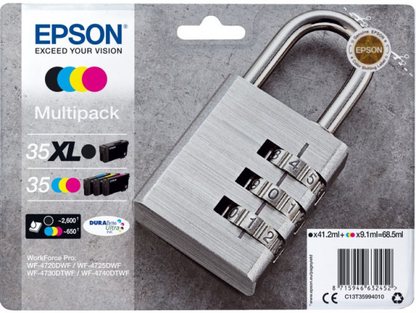 Epson Tintenpatronen Multipack 35XL (4 Farben)