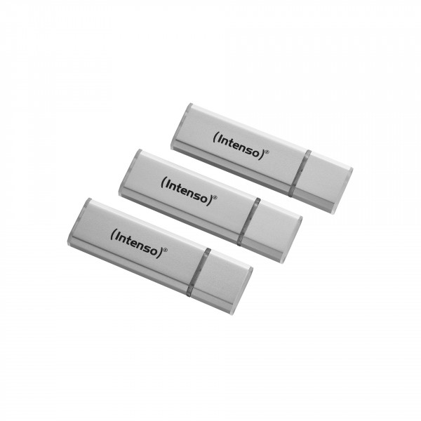 3 x Intenso Speicherstick USB 2.0 Alu Line 32GB silber