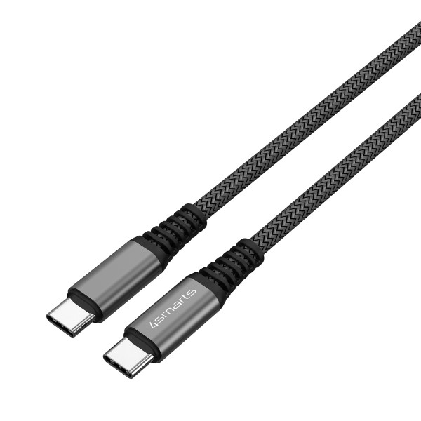 4smarts USB-C auf USB-C Kabel PremiumCord 100W 3m,sw