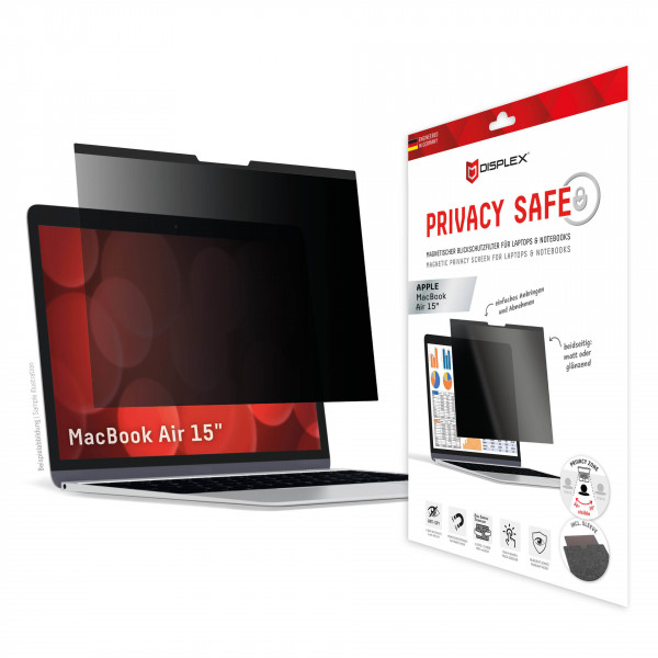 DISPLEX Blickschutzfilter Privacy Safe MacBook Air 15"