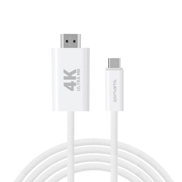 4smarts USB-C auf HDMI Kabel 2m, weiß